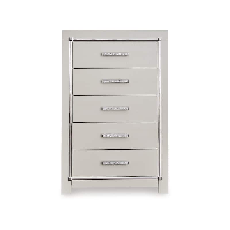 Signature Design by Ashley Zyniden Silver Chest of Drawers