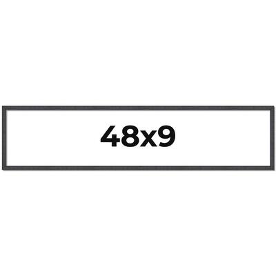 48x9 Frame Brown Solid Wood Picture Frame - Complete Modern Photo