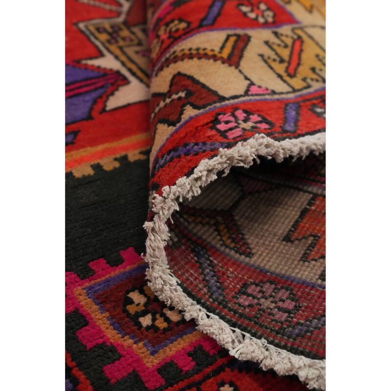 Hand Knotted Oriental 100% Wool Carpet Traditional Tribal Oranges & Rust Meshkin Runner Rug - 10' 2'' X 3' 8''