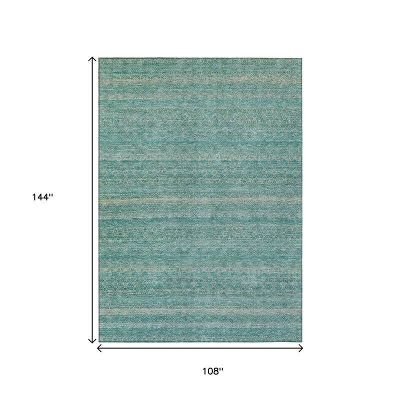 HomeRoots Striped Transitional Rectangle Outdoor Rug