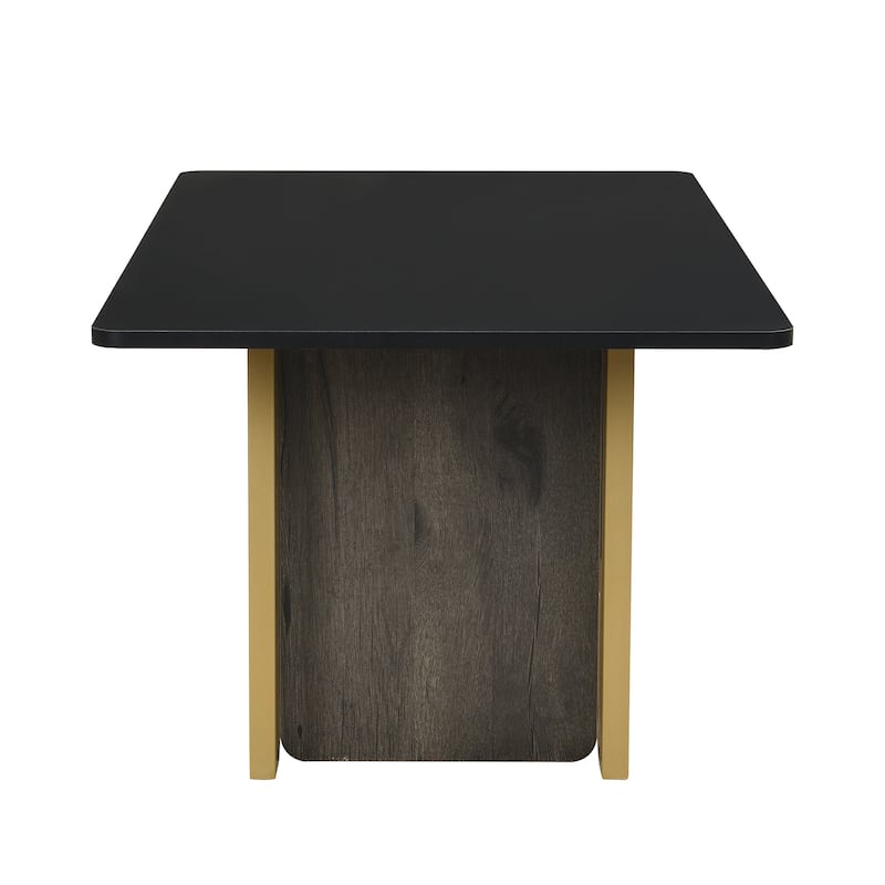 Modern Light Luxury Coffee Table Set of 2, Small Square Coffee End Table with Spacious Top