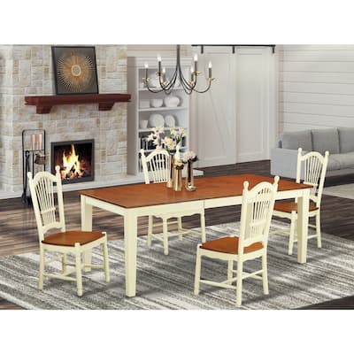 Dining Table Set with 8 Chairs - Old World Charm Kitchen Table Set