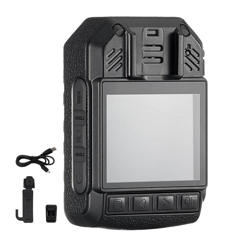 1440P HD Police Body Camera, Body Cam with Audio Video Recording Picture, 2.0" LCD, Infrared Night Vision - 64GB - 2850 mAh Battery