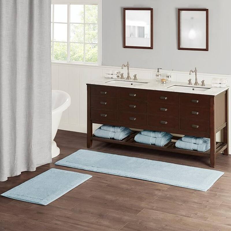 Cotton Tufted 3000 GSM Reversible Bath Rug