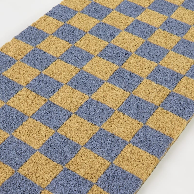 Checkerboard Geometric 18" x 30" Doormat - 18" x 30"