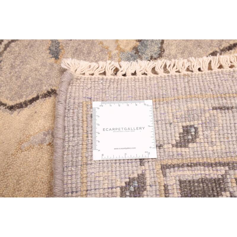 ECARPETGALLERY Hand-knotted Finest Agra Jaipur Grey Wool Rug - 7'11 x 9'8