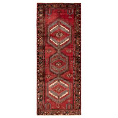 ECARPETGALLERY Hand-knotted Andelz Red Wool Rug - 3'8 x 9'6
