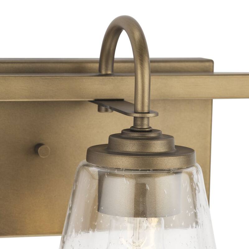 Martenne Collection Three-Light Aged Bronze Modern Farmhouse Vanity Light - 24 in x 7 in x 8.5 in