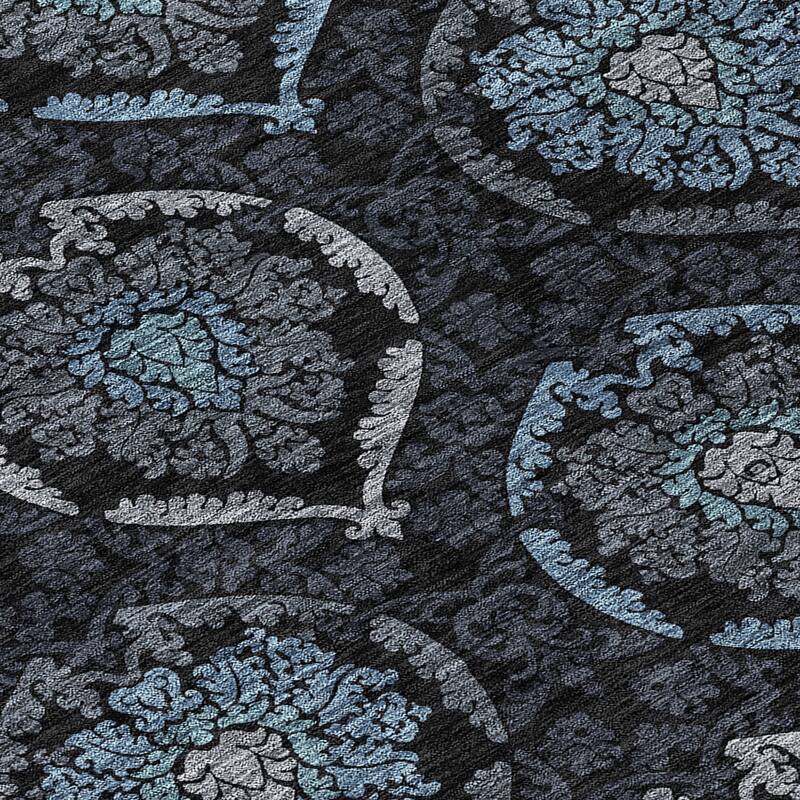 HomeRoots Medallion Transitional Rectangle Outdoor Rug