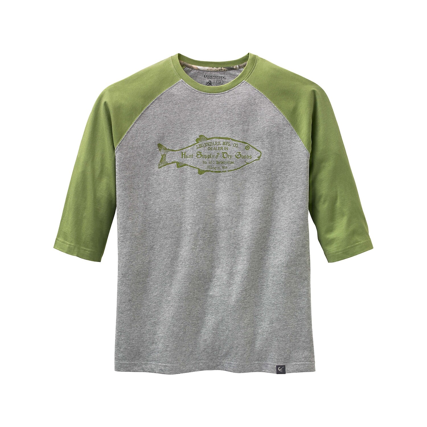Shop Legendary Whitetails Mens Vintage Wooden Fish Raglan Shirt Overstock 14418941