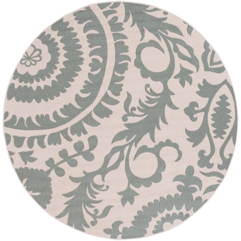 Livabliss Nina Contemporary Floral Indoor/Outdoor Area Rug