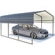 preview thumbnail 8 of 7, Erommy Outdoor Carport with Galvanized Steel Roof - Multi-Use Shelter, Sturdy Metal Carport for Cars, Boats, and Tractors
