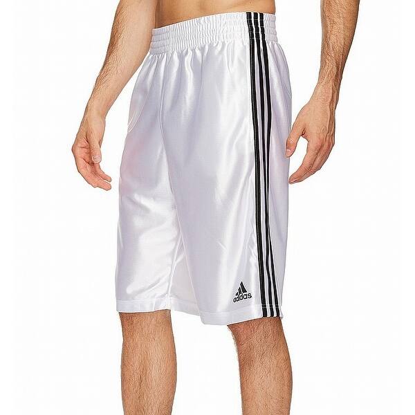 Shop Adidas White Black Mens Size Large L Striped Basketball