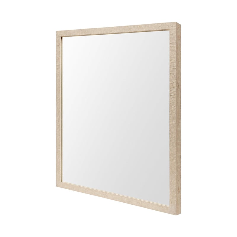 Bristol Tan 20x24 Faux Wood Frame Bathroom Vanity Mirror - 21.5L x 1.8W x 25.5H