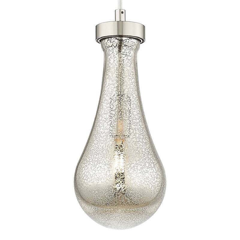 Innovations Lighting 451-1P-G451-5ME Owego 12" Tall Mini Pendant with - Polished Nickel