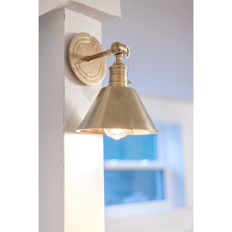 Hudson Valley Lighting Garden City 11" Tall Wall Sconce with Black
