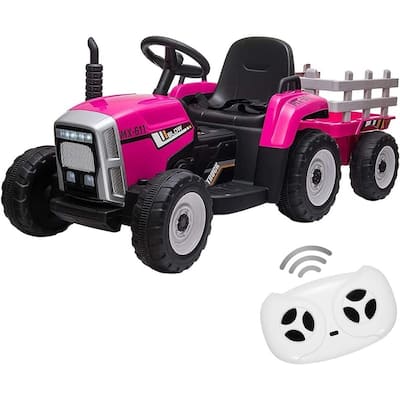 12V Ride on Tractor with Trailer & Remote Control