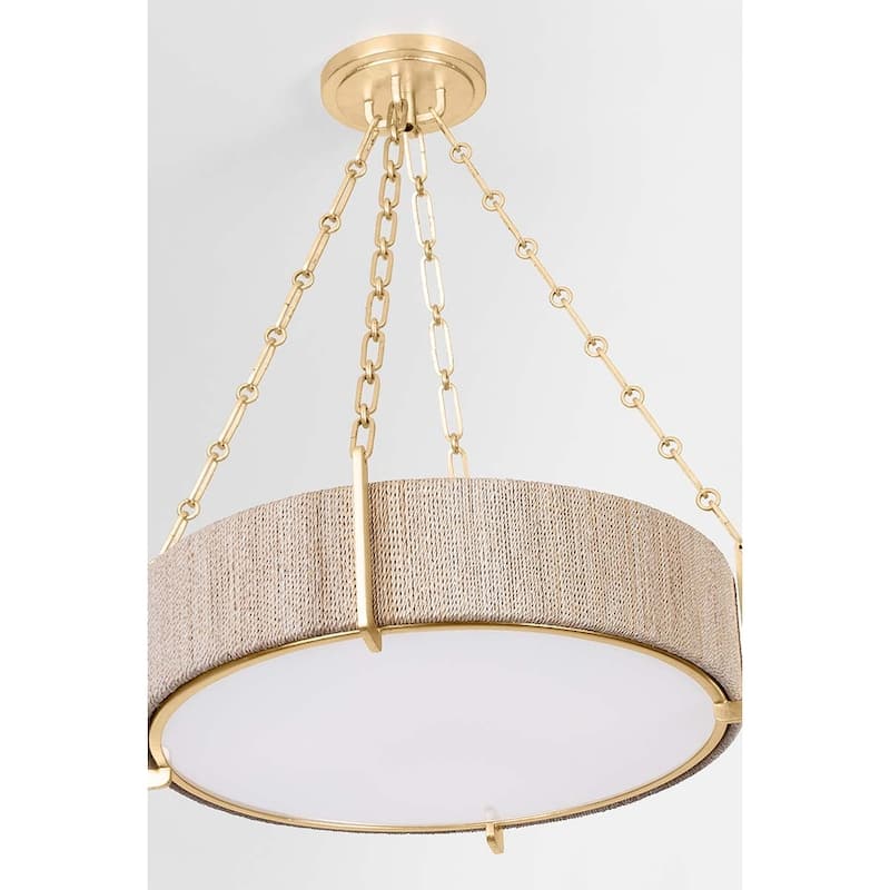 Hudson Valley Lighting 1636 Quebec 6 Light 31" Wide Drum Chandelier