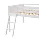 preview thumbnail 9 of 8, Full Size Wood Loft Bed with Ladder