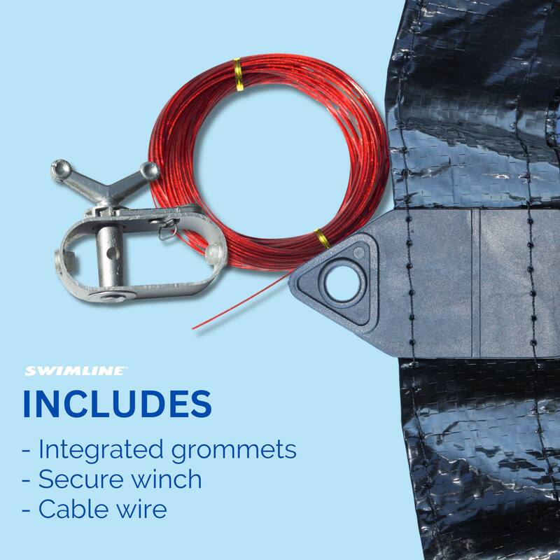 Swimline Hydrotools Leaf Net Winter Pool Cover for 18 Ft Above Ground Pools - 5.5