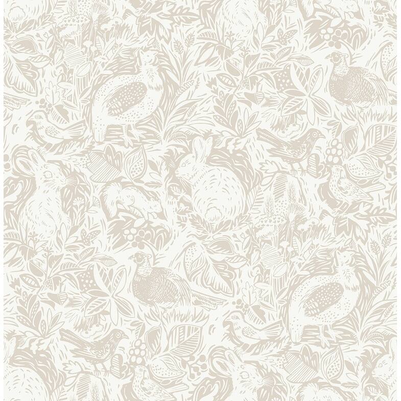 NuWallpaper Cream Terrene Peel & Stick Wallpaper