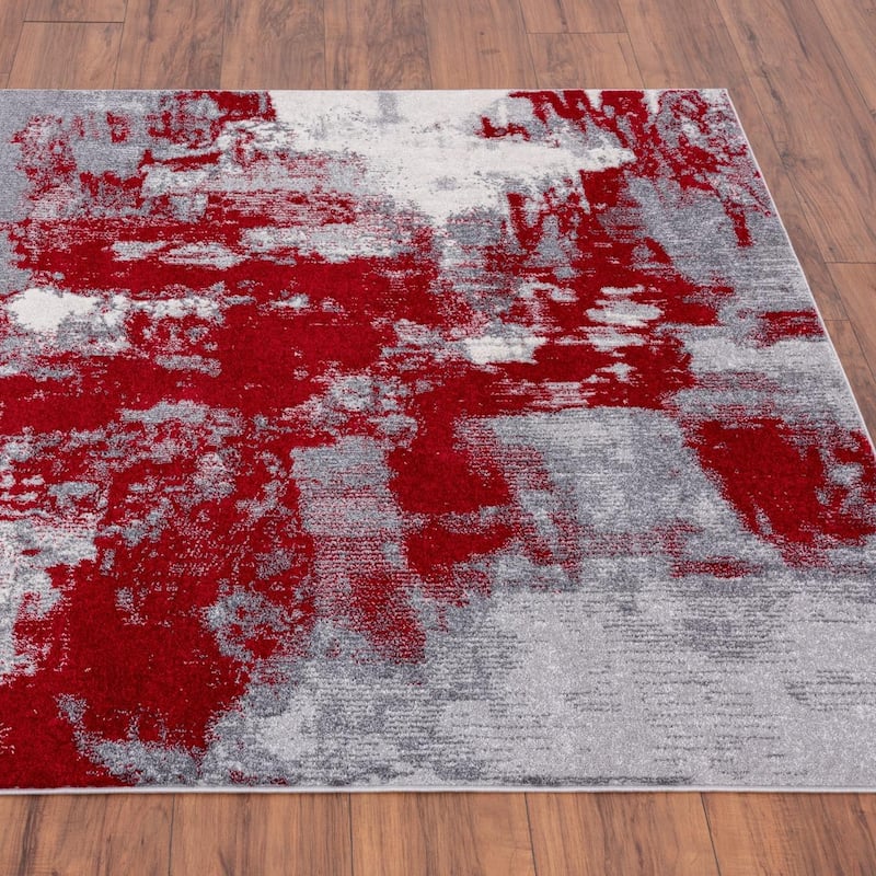 Luxe Weavers Distressed Abstract Area Rug
