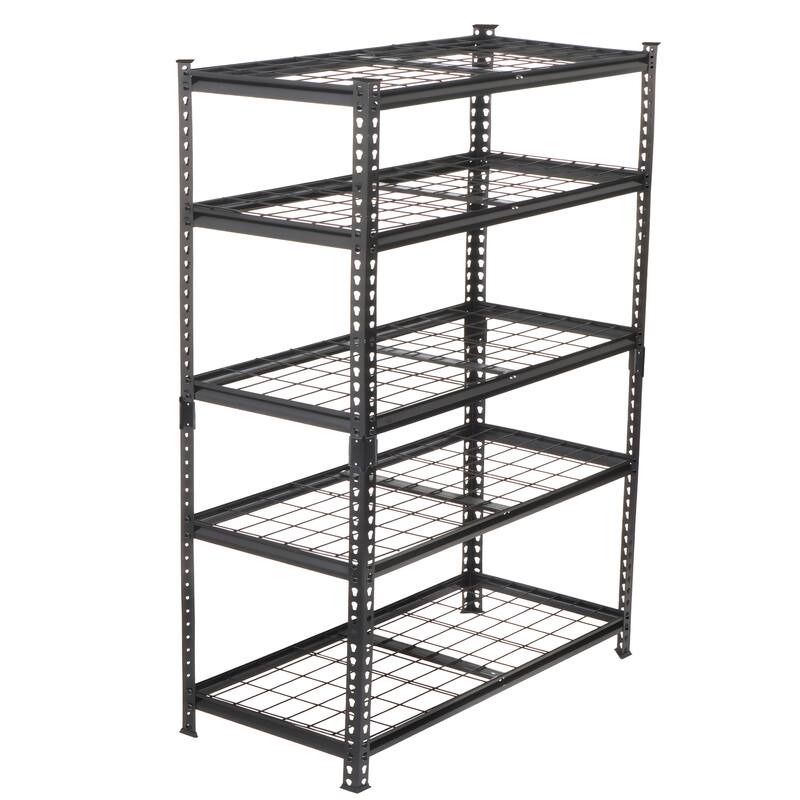 5-Tier Storage Shelves, Heavy-Duty Garage Shelving, Adjustable Shelving Unit, Steel Shelf, 250 lb Load,36"W x 18"D x 72"H