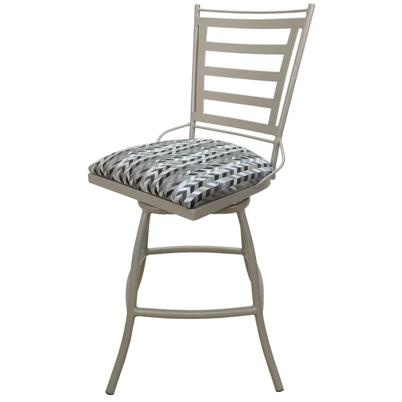 Outdoor Counter 26" 30" Extra Tall 35" Bar Stool Jenna Armless - Beige - Simi Soft Grey - Counter Height