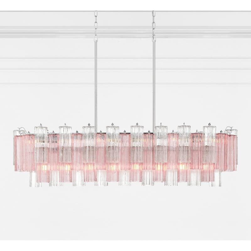 Crystorama Lighting Group ADD-317-SP Addis 14 Light 52" Wide Linear