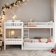 preview thumbnail 2 of 15, Twin L-Shaped Bunk bed with Drawers-Gray