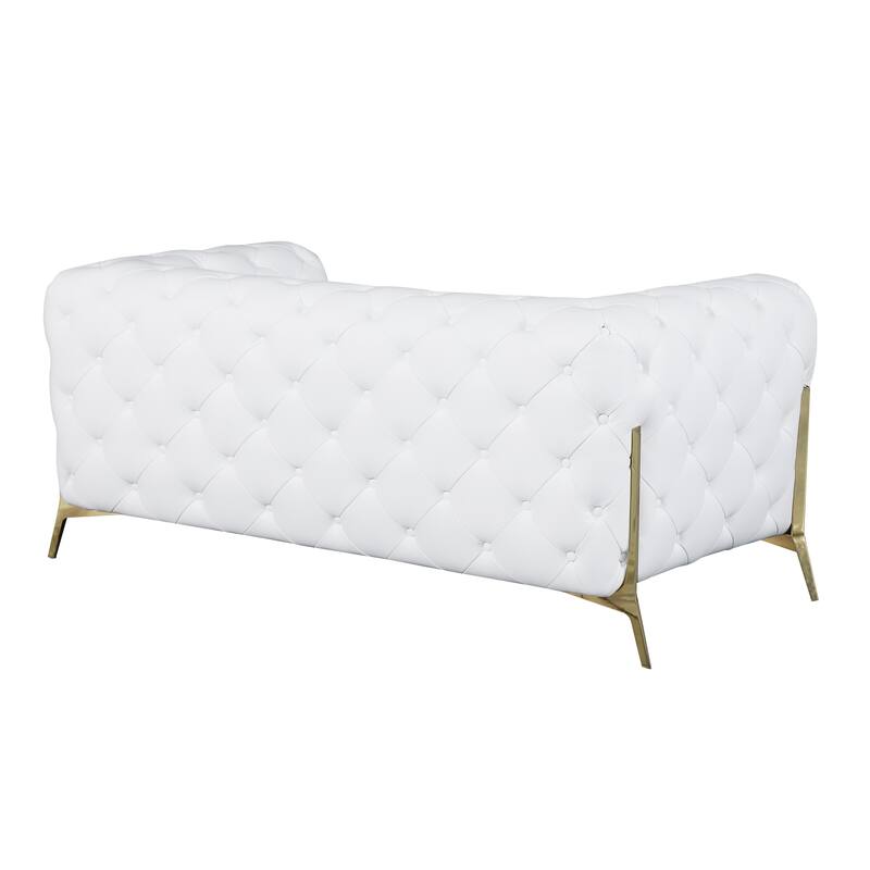 Top Grain 100% Italian Leather Loveseat