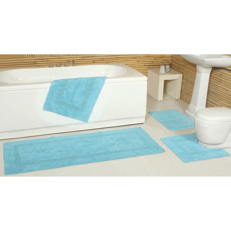 Fabstyles Basix Soft & Absorbent Reversible Cotton Bath Rug