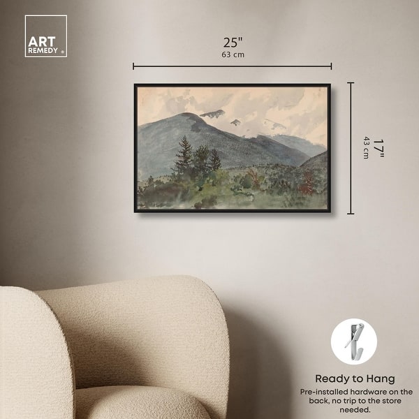 dimension image slide 21 of 24, White Mountains Canvas Classic Landscape Art by Art Remedy