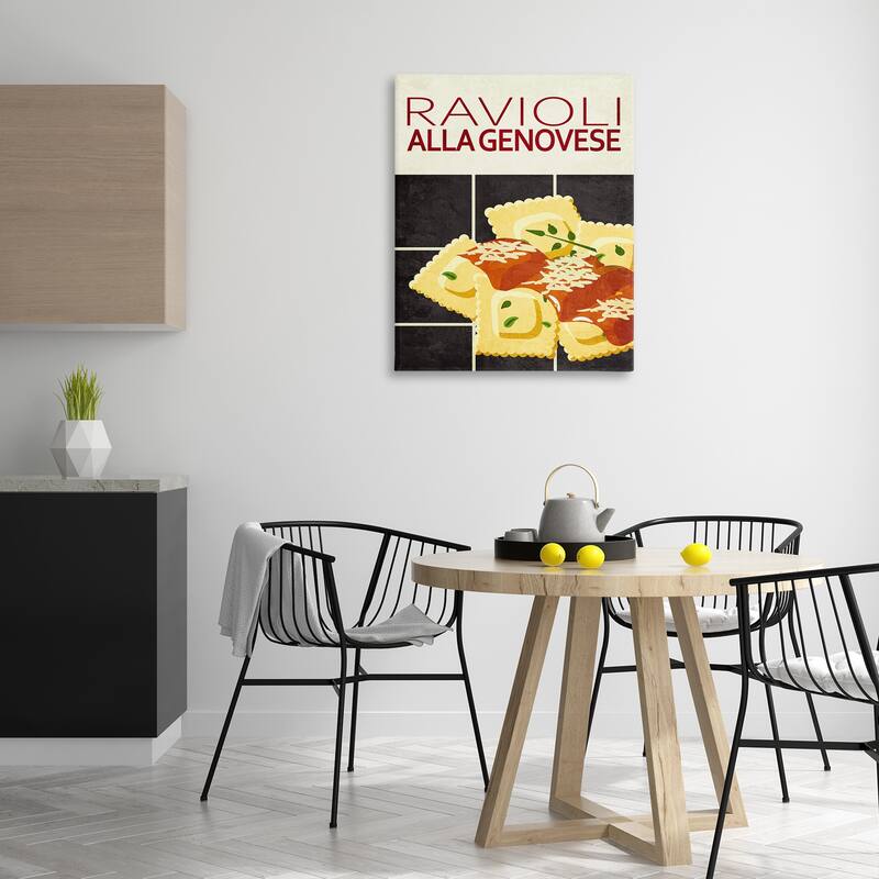 Stupell Ravioli Classic Kitchen Canvas Wall Art Design By Kim Allen