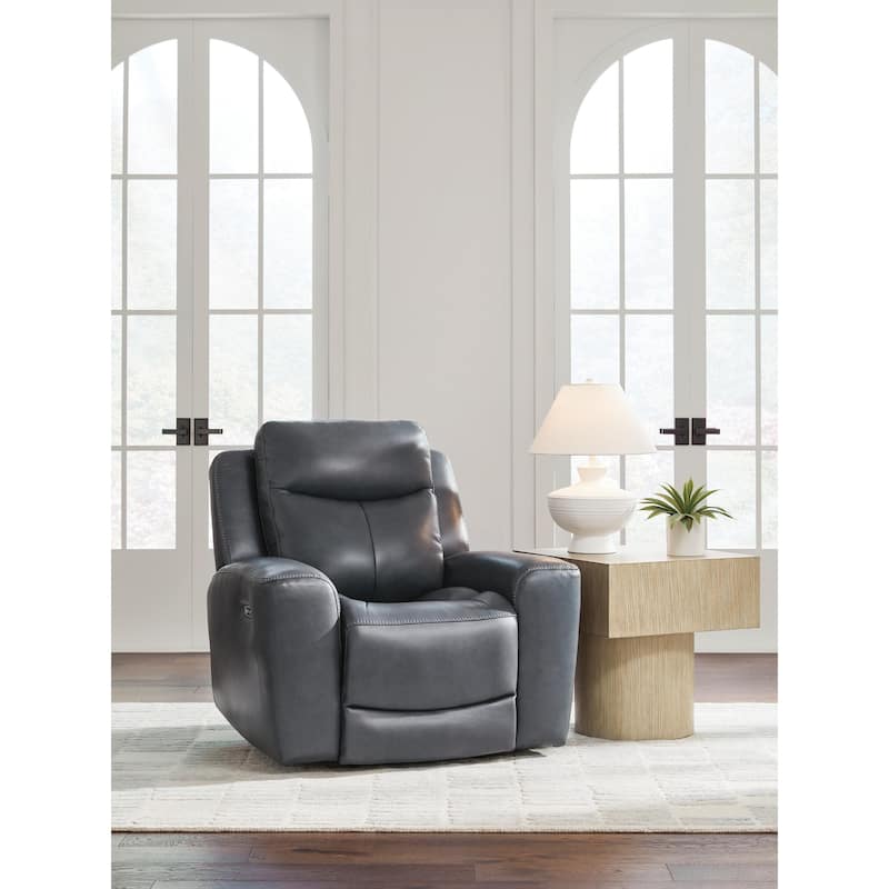 Signature Design by Ashley Mighty Moves Gray Power Recliner - Gray