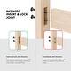 preview thumbnail 5 of 15, Furniture of America Oryas 2-Piece White and Natural Solid Wood Twin over Twin Bunk Bed and Chest Kids Bedroom Set