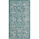 preview thumbnail 147 of 180, SAFAVIEH Courtyard Aquata Indoor/ Outdoor Waterproof Patio Backyard Rug 2' x 3'7" - Turquoise
