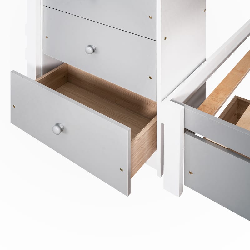 Twin over Twin Loft Bunk Bed
