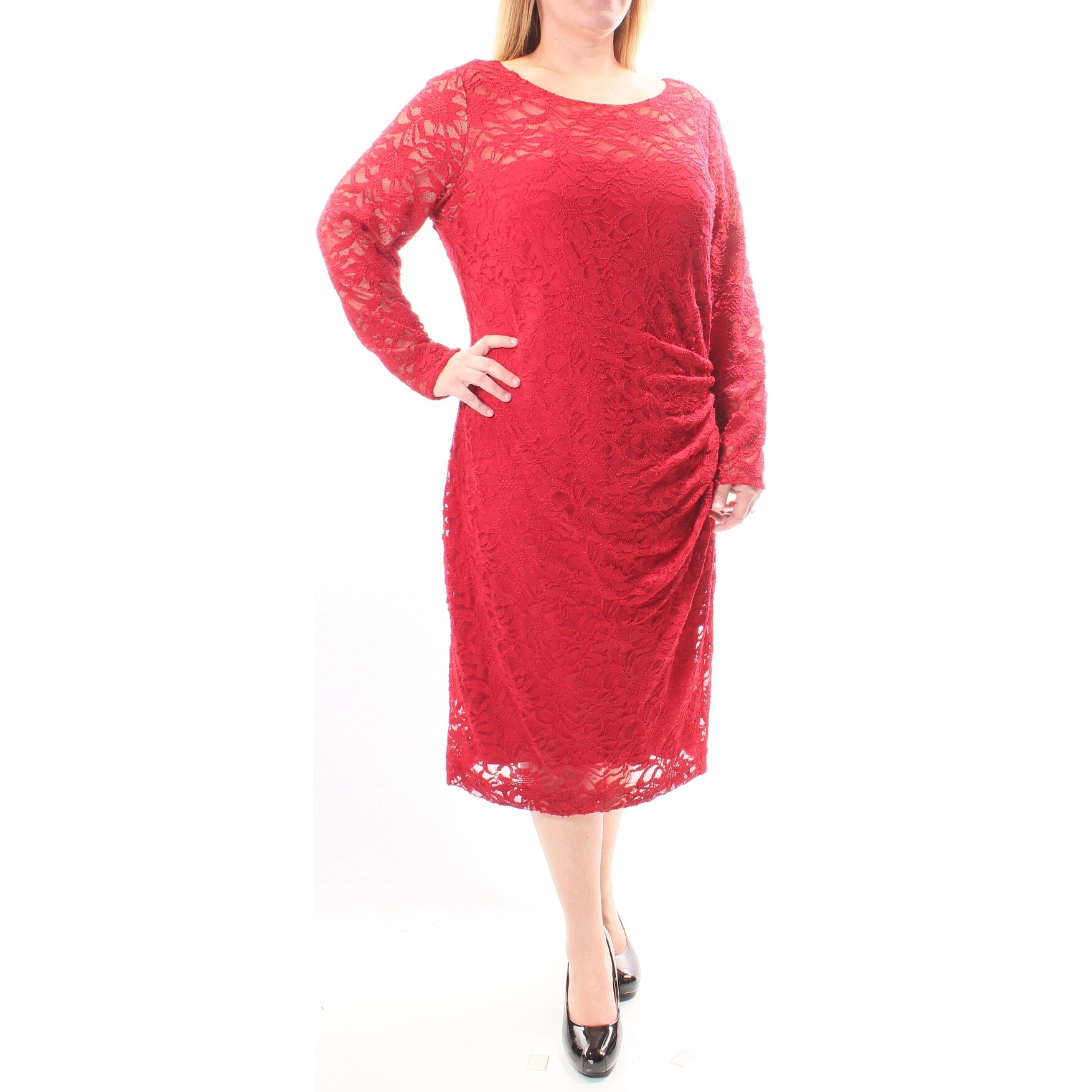 long sleeve dress size 20