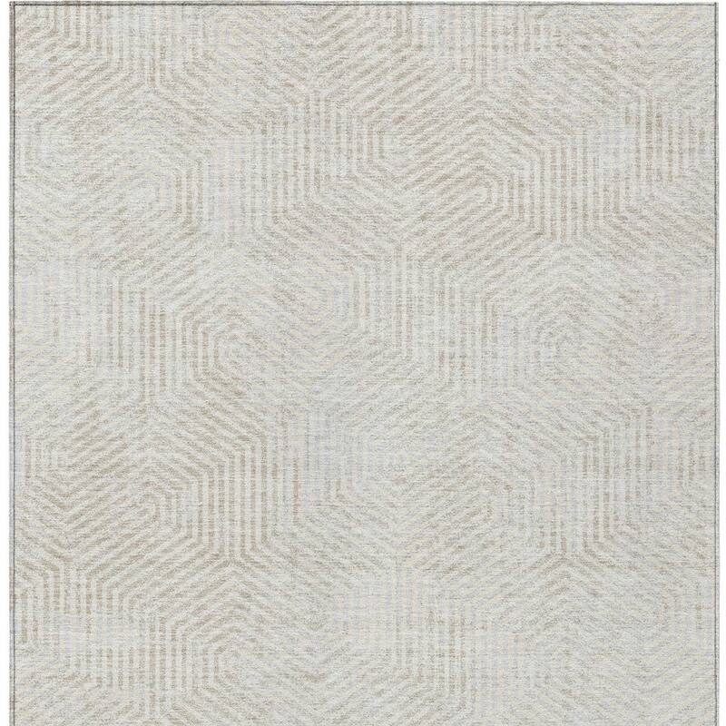 HomeRoots Geometric Transitional Rectangle Outdoor Rug