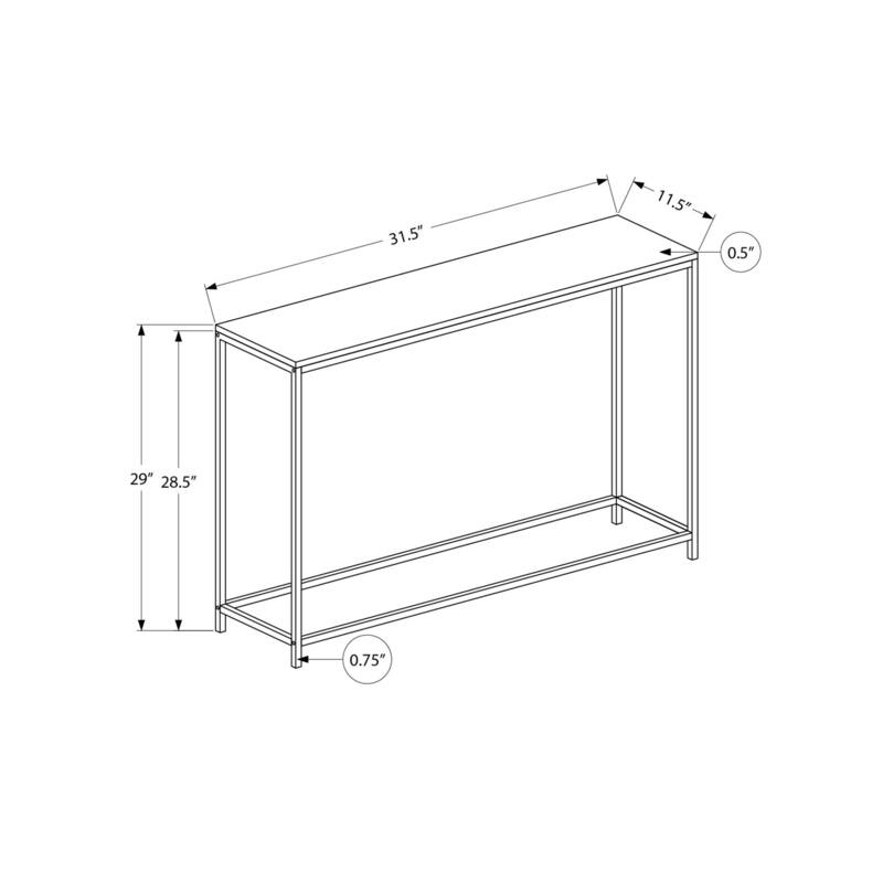 Accent Table, Console - White