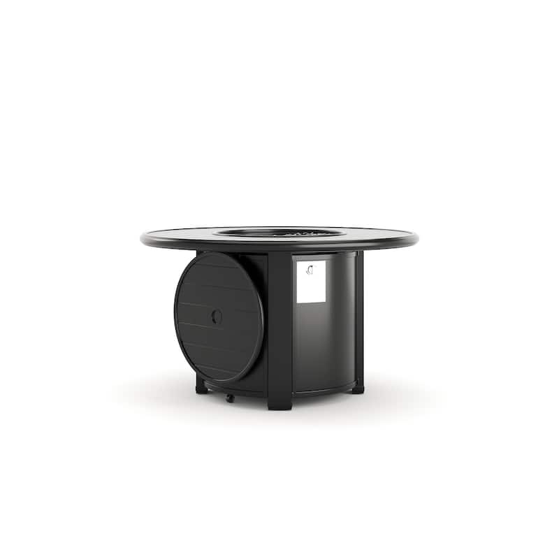 Slat Top 44" Round Fire Table