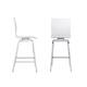 Maravilla Acrylic Swivel High Back Stools (Set 2)