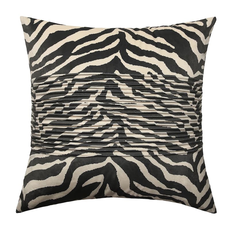 StyleCraft Dann Foley - Tuxedo - Velvet Tux Pleat Pillow