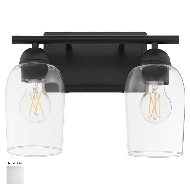 Quorum International 5112-2 Lacy 2 Light 13" Wide Vanity Light - Satin Nickel