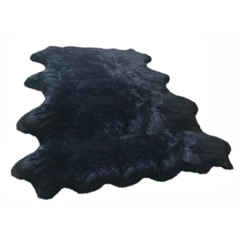Ovella Home Premium Luxurious Faux Sheepskin 8-Pelt Plush Shag Area Rug - 6' x 8' - 6' x 8'
