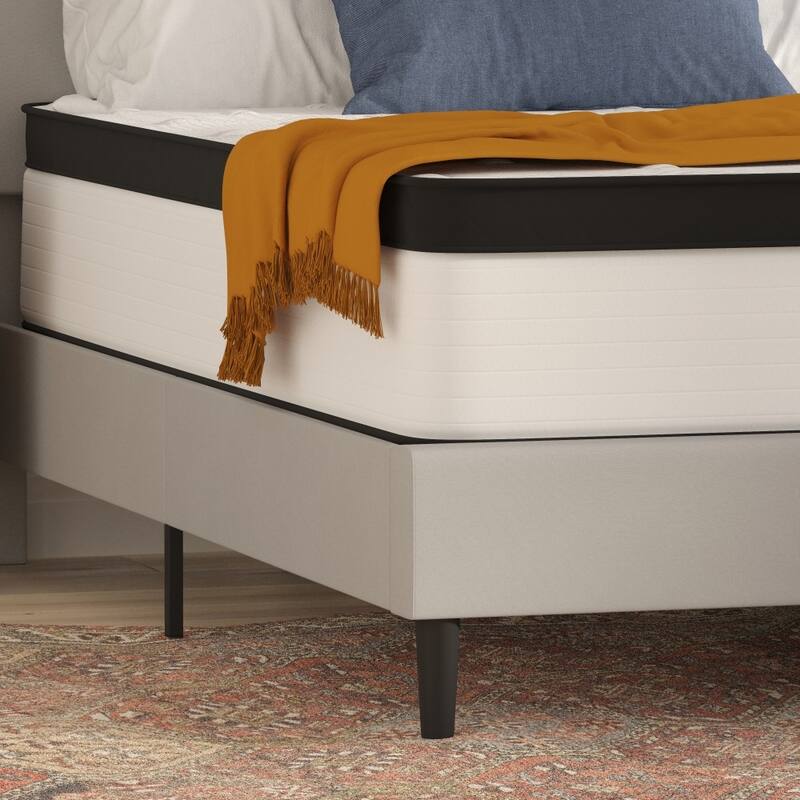 12" Hybrid Firm Pocket Spring Mattress in a Box - White