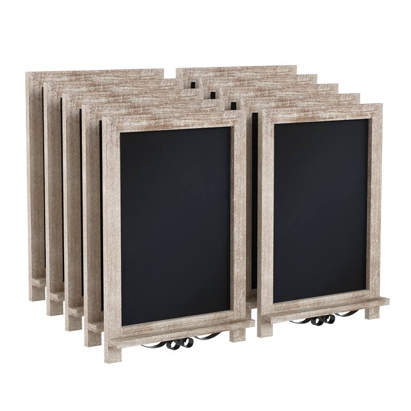 10 Pack Tabletop or Wall Mount Magnetic Chalkboards
