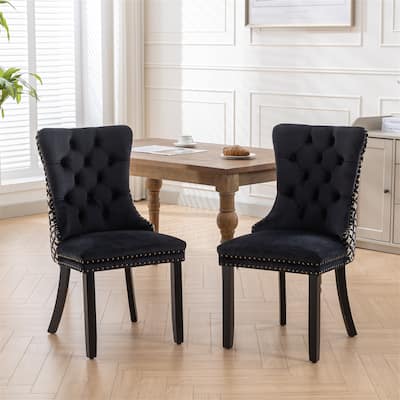 Classic Velvet Dining Chairs Set Of 2