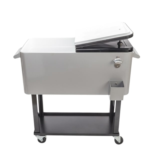 80QT Iron Spray Cooler with Shelf. Opens flyout.